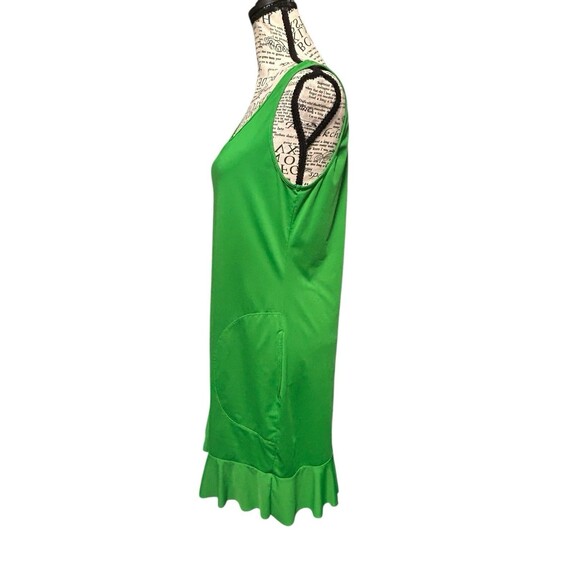 Vintage Tommy Bahama Sleeveless Green Dress Golf Tennis Pickleball Preppy School - Picture 3 of 7